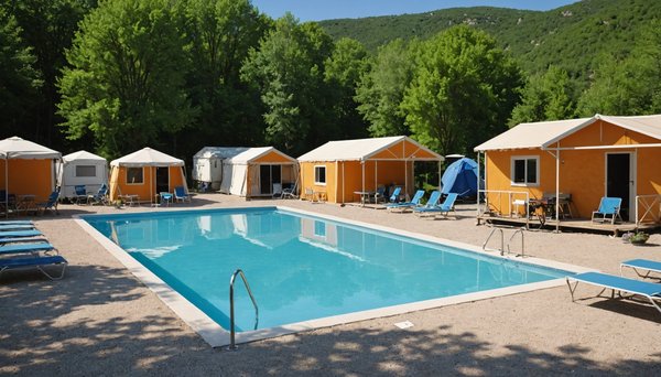 Découvrez le confort d'un camping avec piscine chauffée dans la drôme