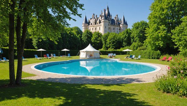 Découvrez le bonheur du camping près des châteaux de la loire avec piscine